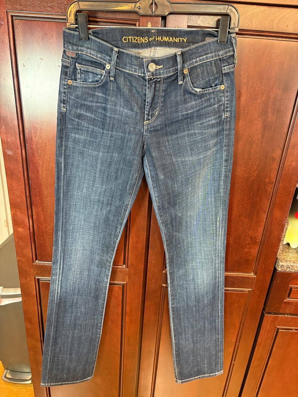 Citizens for Humanity Ava Dark Wash Low Rise Straight Leg Size 26 Made in USA